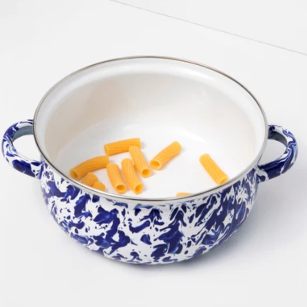 Golden Rabbit- Colbalt Swirl Mini Dutch Oven - Picture 5 of 6